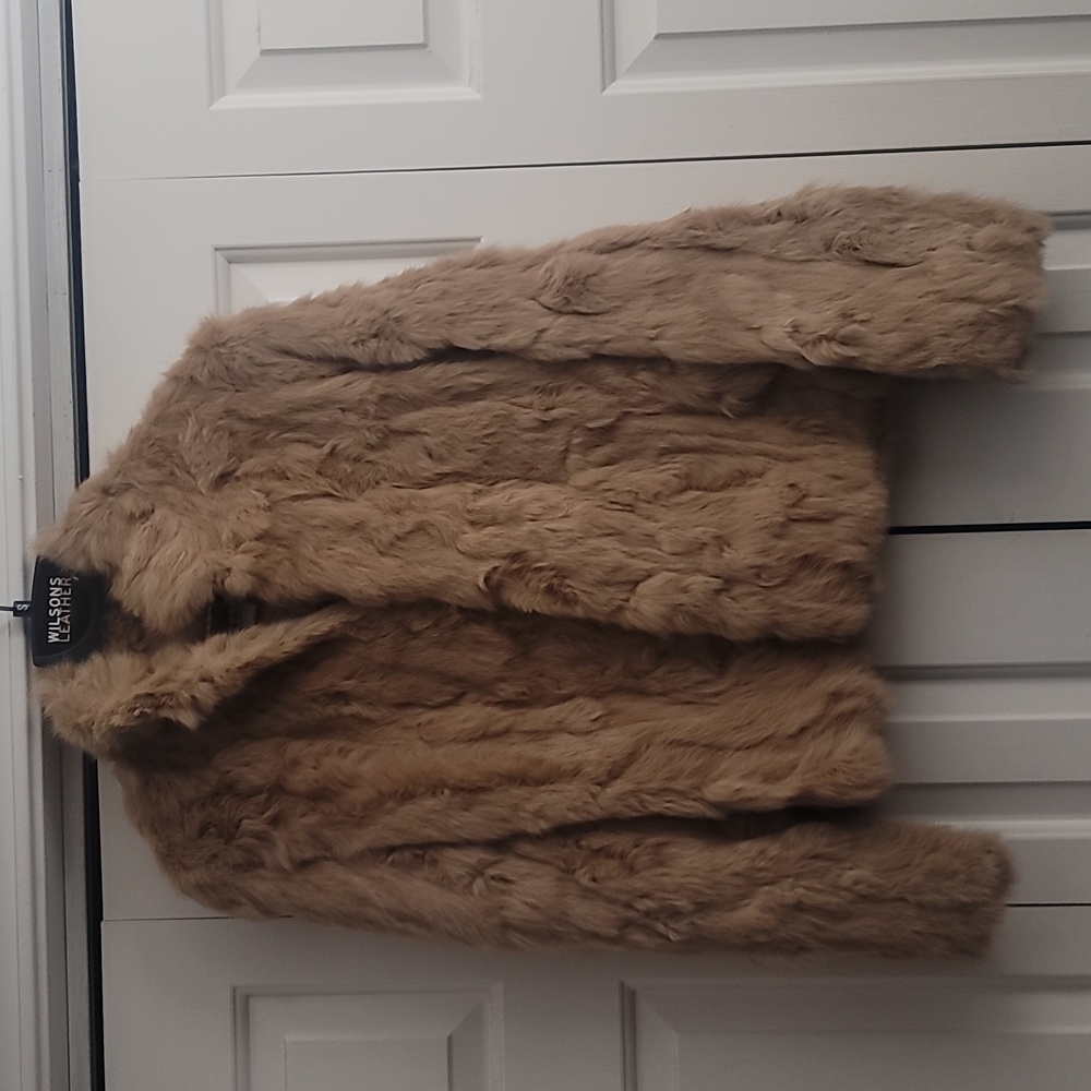 Rabbit fur coat